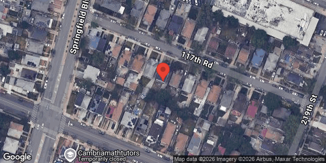 Aerial map of 216-26 117 ROAD, Queens