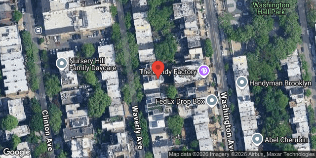 Aerial map of 97 WAVERLY AVENUE, Brooklyn