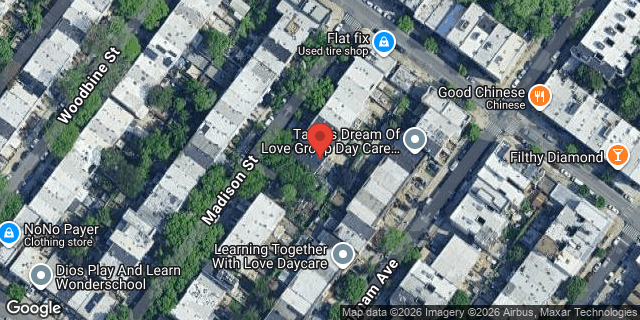 Aerial map of 1268 MADISON STREET, Brooklyn