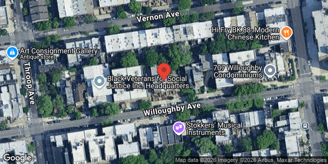 Aerial map of 683 WILLOUGHBY AVENUE, Brooklyn