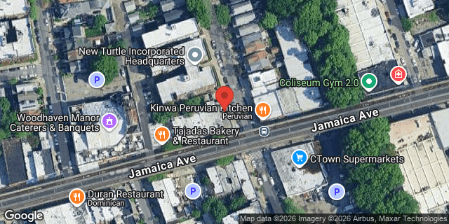 Aerial map of 97-19 JAMAICA AVENUE, Queens