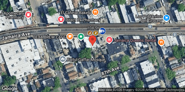 Aerial map of 102-22 JAMAICA AVENUE, Queens