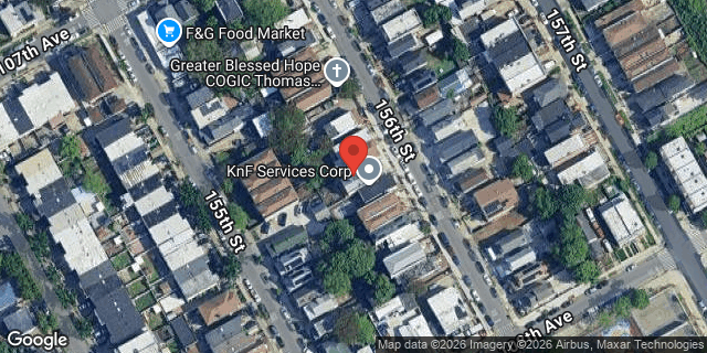 Aerial map of 107-32 156 STREET, Queens