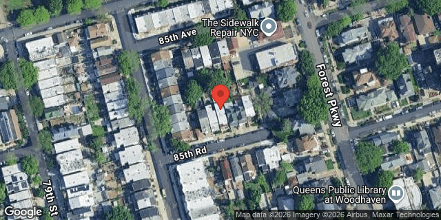 Aerial map of 80-13 85 ROAD, Queens