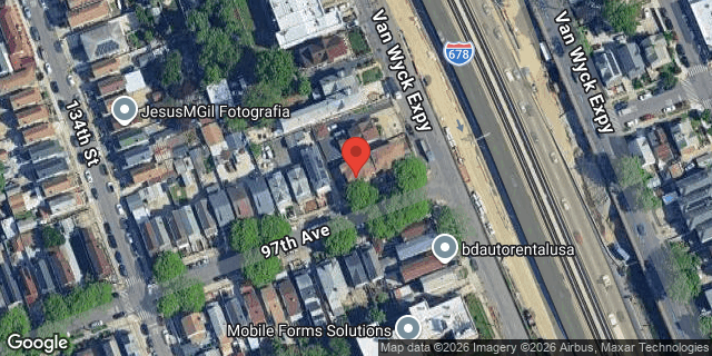 Aerial map of 13429 97 AVENUE, Queens