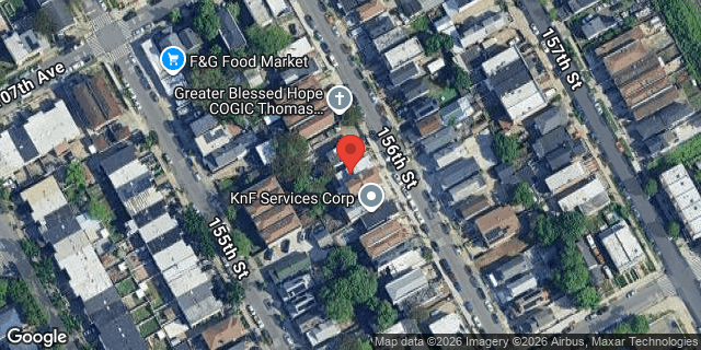 Aerial map of 107-30 156 STREET, Queens