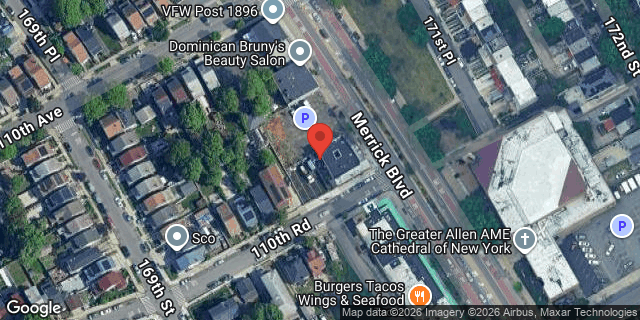 Aerial map of 110-24 MERRICK BOULEVARD, Queens