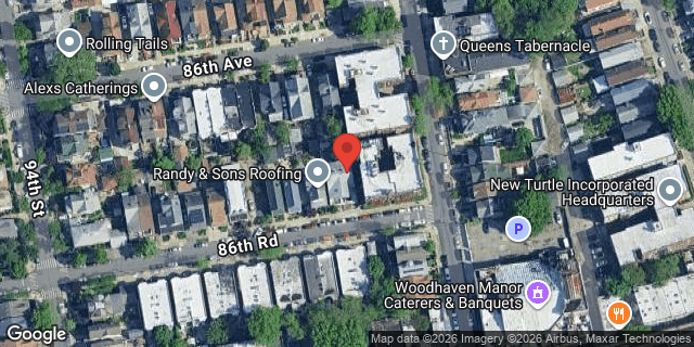 Aerial map of 94-41 86 ROAD, Queens