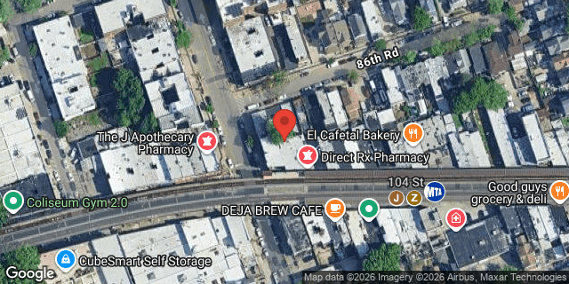 Aerial map of 102-03 JAMAICA AVENUE, Queens