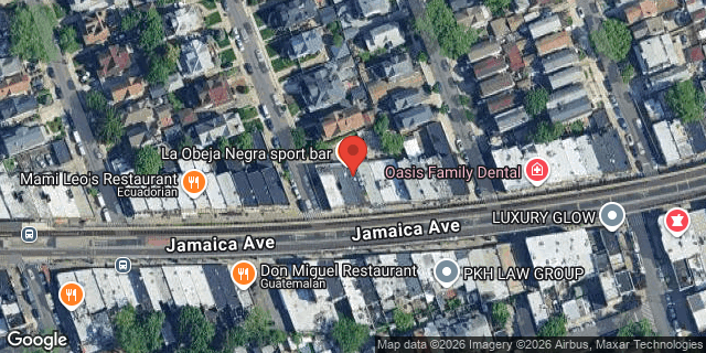 Aerial map of 105-05 JAMAICA AVENUE, Queens