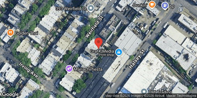 Aerial map of 364 WEIRFIELD STREET, Brooklyn