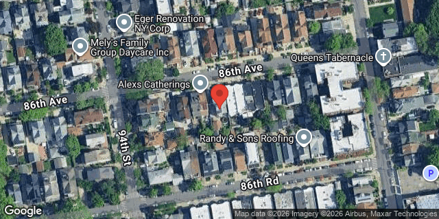 Aerial map of 94-20 86 AVENUE, Queens