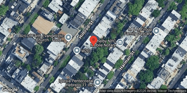 Aerial map of 76 HIMROD STREET, Brooklyn