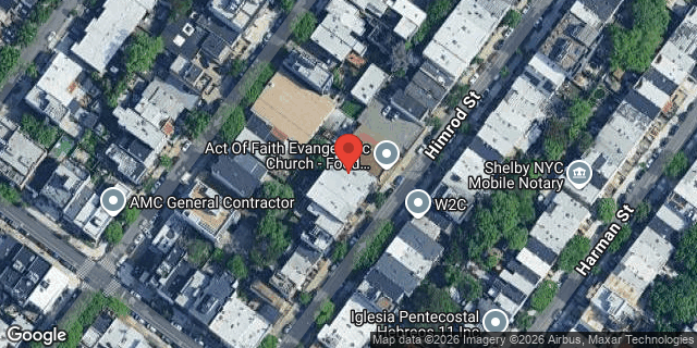 Aerial map of 65 HIMROD STREET, Brooklyn