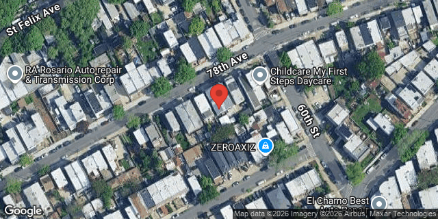 Aerial map of 58-54 78 AVENUE, Queens