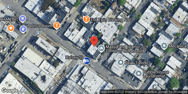 Aerial map of 10-15 WYCKOFF AVENUE, Queens