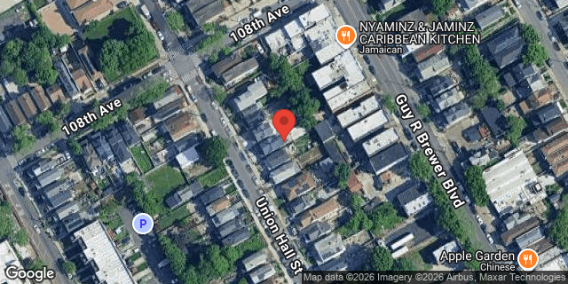Aerial map of 108-17 UNION HALL STREET, Queens