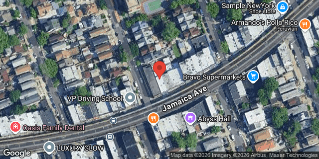 Aerial map of 108-09 JAMAICA AVENUE, Queens