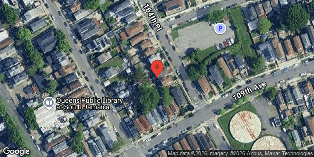 Aerial map of 108-48 164 PLACE, Queens