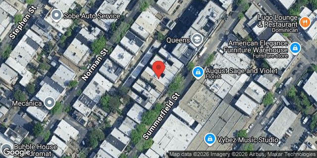 Aerial map of 1653 SUMMERFIELD STREET, Queens