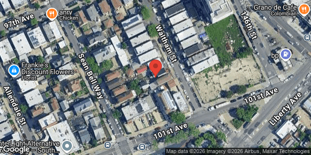 Aerial map of 97-30 WALTHAM STREET, Queens