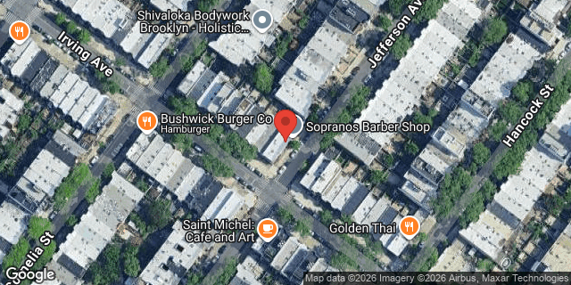 Aerial map of 449 IRVING AVENUE, Brooklyn