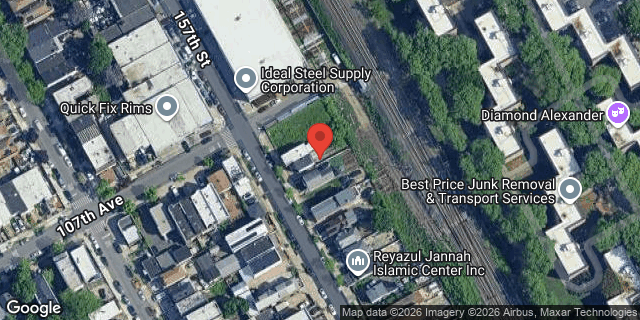 Aerial map of 107-07 157 STREET, Queens