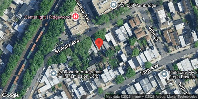 Aerial map of 58-50 ST FELIX AVENUE, Queens