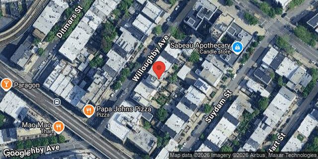 Aerial map of 902 WILLOUGHBY AVENUE, Brooklyn