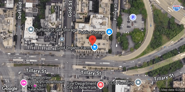 Aerial map of 277 GOLD STREET, Brooklyn