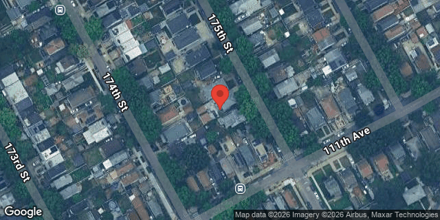 Aerial map of 110-44 175 STREET, Queens