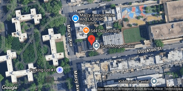 Aerial map of 93 STOCKTON STREET, Brooklyn