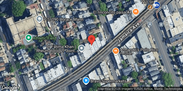 Aerial map of 109-21 JAMAICA AVENUE, Queens