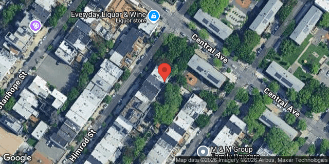 Aerial map of 110 HIMROD STREET, Brooklyn