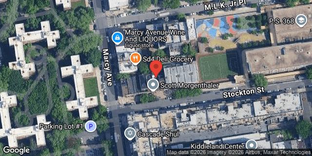 Aerial map of 97 STOCKTON STREET, Brooklyn