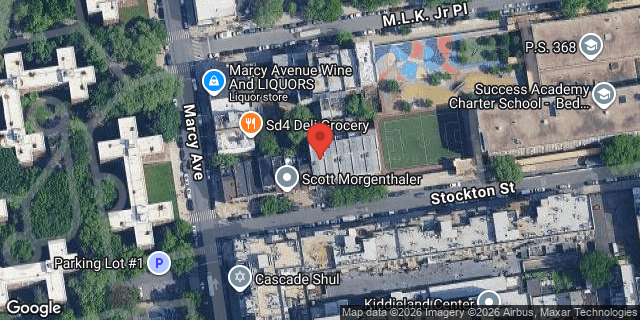 Aerial map of 107 STOCKTON STREET, Brooklyn