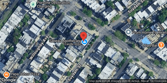 Aerial map of 692 BUSHWICK AVENUE, Brooklyn