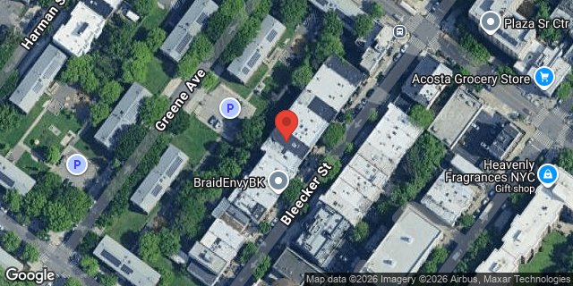 Aerial map of 155 BLEECKER STREET, Brooklyn