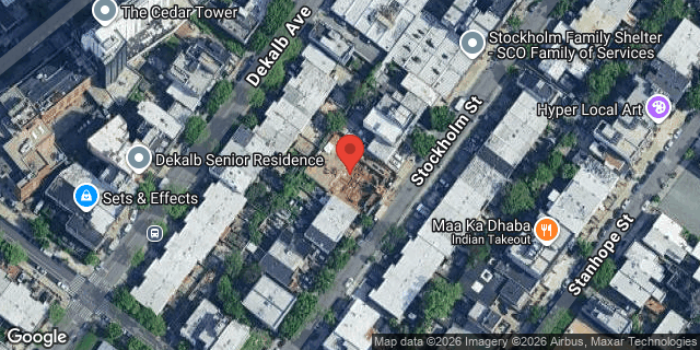 Aerial map of 63 STOCKHOLM STREET, Brooklyn