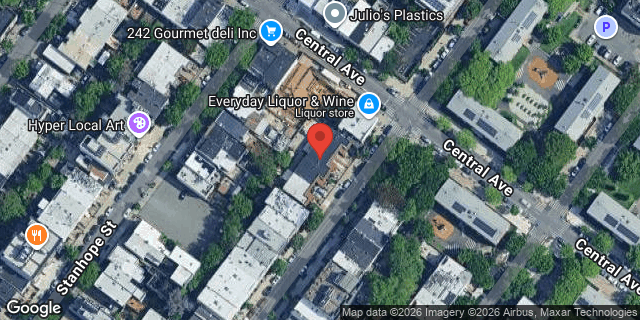Aerial map of 115 HIMROD STREET, Brooklyn