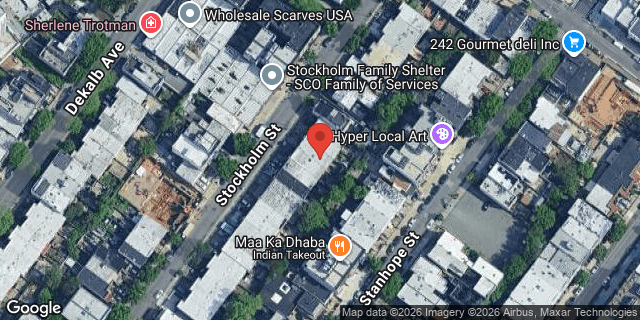 Aerial map of 78 STOCKHOLM STREET, Brooklyn