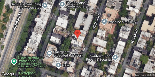 Aerial map of 140 WILLOW STREET, Brooklyn