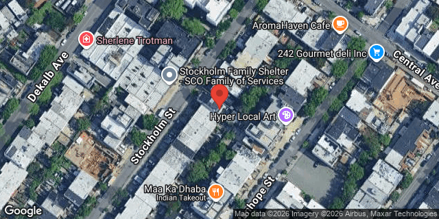 Aerial map of 82 STOCKHOLM STREET, Brooklyn