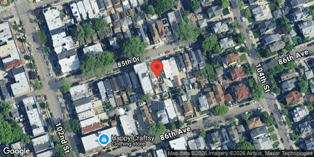 Aerial map of 102-28 85 DRIVE, Queens