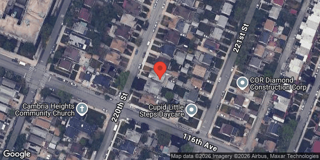 Aerial map of 1151-07 220 STREET, Queens