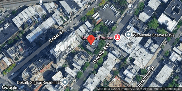 Aerial map of 1281 DEKALB AVENUE, Brooklyn