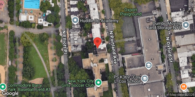 Aerial map of 30 NORTH PORTLAND AVE, Brooklyn
