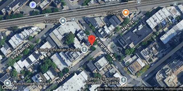 Aerial map of 236 EVERGREEN AVENUE, Brooklyn