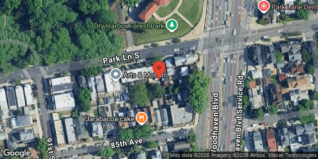 Aerial map of 91-34 PARK LANE SOUTH, Queens