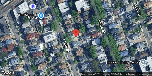 Aerial map of 87-35 114 STREET, Queens